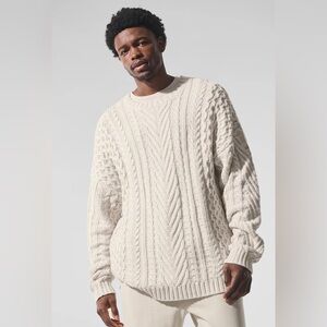 ALO unisex cable knit